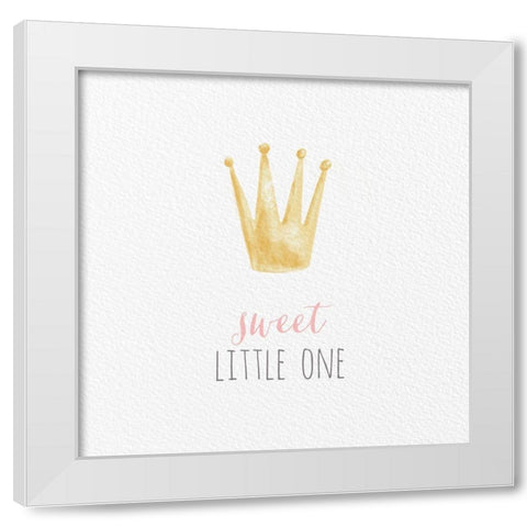Princess II-Sweet White Modern Wood Framed Art Print by Hartworks