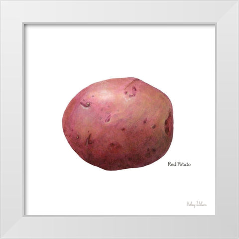 Organic Potatoes II White Modern Wood Framed Art Print by Wilson, Kelsey