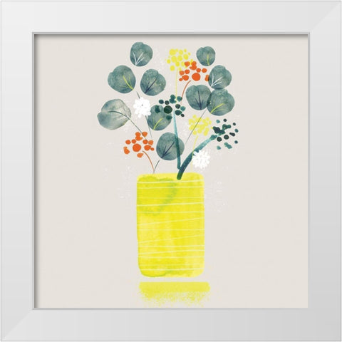 Contemporary Vase II White Modern Wood Framed Art Print by Northern Lights