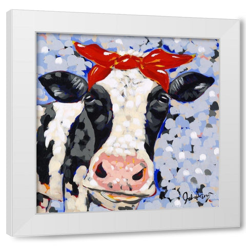 Bessie White Modern Wood Framed Art Print by Augustine, Jodi