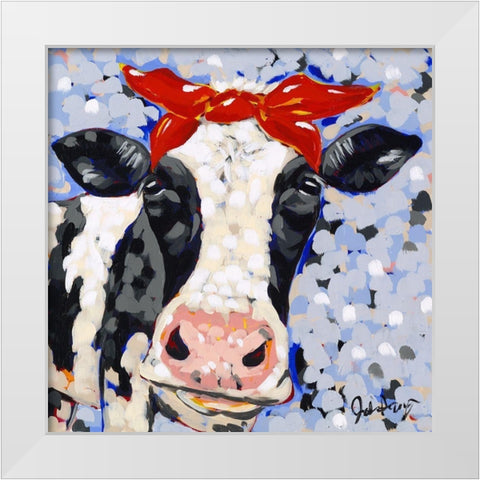 Bessie White Modern Wood Framed Art Print by Augustine, Jodi