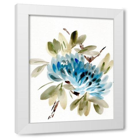 Farmhouse Florals VI White Modern Wood Framed Art Print by Chapman, Marcy