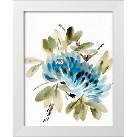Farmhouse Florals VI White Modern Wood Framed Art Print by Chapman, Marcy