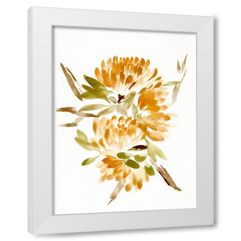 Farmhouse Florals VII White Modern Wood Framed Art Print by Chapman, Marcy