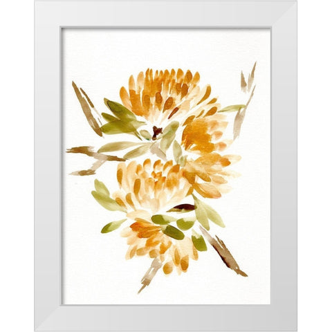 Farmhouse Florals VII White Modern Wood Framed Art Print by Chapman, Marcy