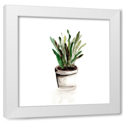Potted Botanicals III White Modern Wood Framed Art Print by Chapman, Marcy