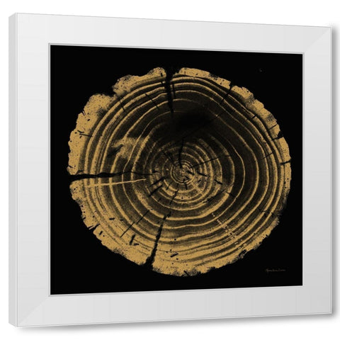 Tree Trunk II White Modern Wood Framed Art Print by Cusson, Marie Elaine