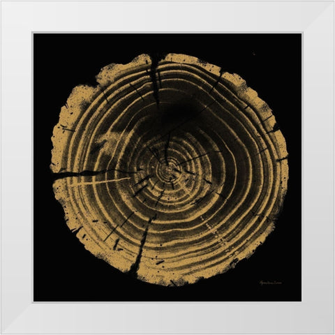 Tree Trunk II White Modern Wood Framed Art Print by Cusson, Marie Elaine