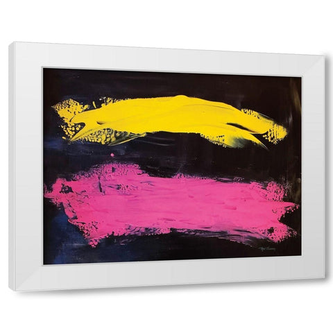Bright Abstract landscape White Modern Wood Framed Art Print by Cusson, Marie Elaine