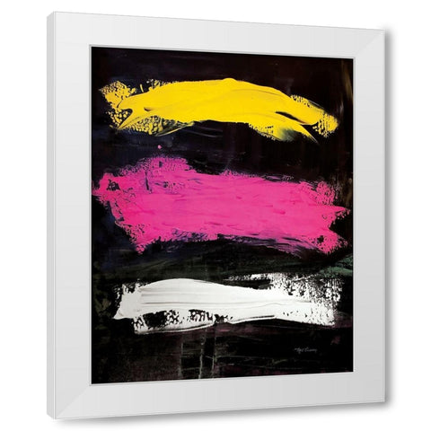 Bright Abstract portrait White Modern Wood Framed Art Print by Cusson, Marie Elaine