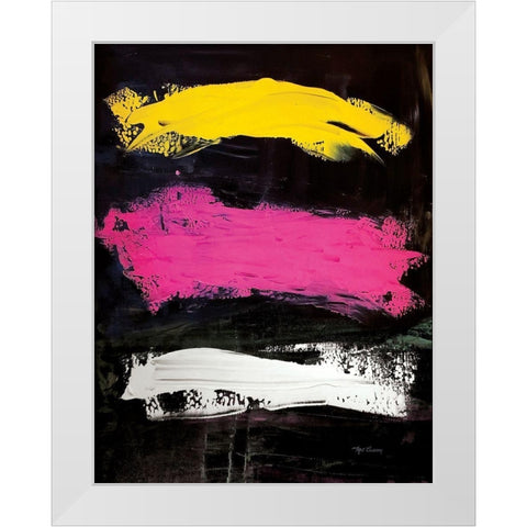 Bright Abstract portrait White Modern Wood Framed Art Print by Cusson, Marie Elaine