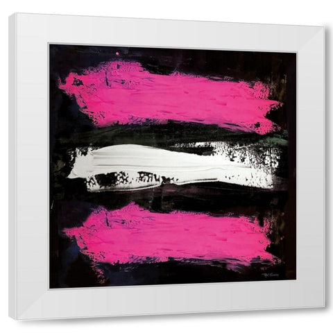 Bright Abstract square White Modern Wood Framed Art Print by Cusson, Marie Elaine
