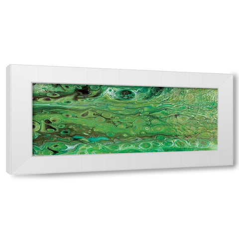 Lava Dance panel I White Modern Wood Framed Art Print by Cusson, Marie Elaine