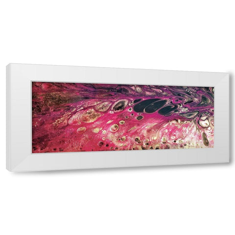 Lava Dance panel II White Modern Wood Framed Art Print by Cusson, Marie Elaine