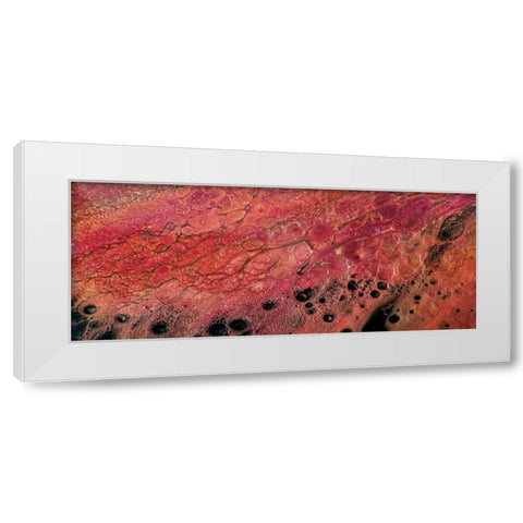 Lava Dance panel IV White Modern Wood Framed Art Print by Cusson, Marie Elaine