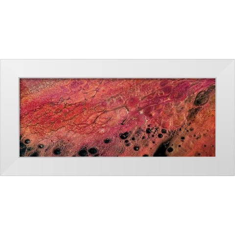 Lava Dance panel IV White Modern Wood Framed Art Print by Cusson, Marie Elaine