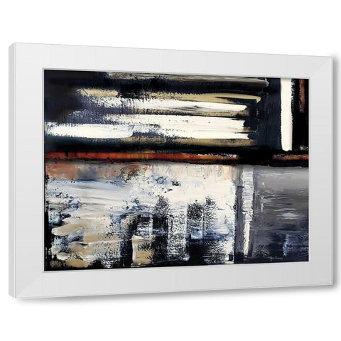 Modern Abstract IV landscape White Modern Wood Framed Art Print by Cusson, Marie Elaine