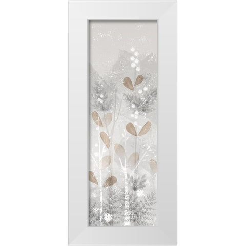 Golden Forest panel III White Modern Wood Framed Art Print by Northern Lights