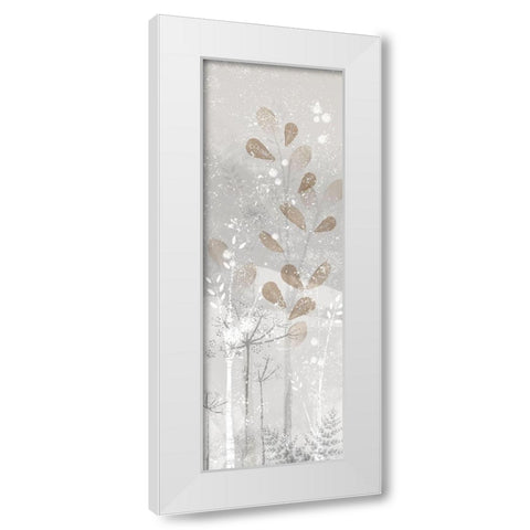 Golden Forest panel IV White Modern Wood Framed Art Print by Northern Lights