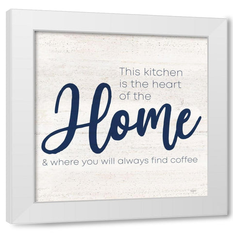 Coffee Kitchen Humor VI-Home White Modern Wood Framed Art Print by Reed, Tara