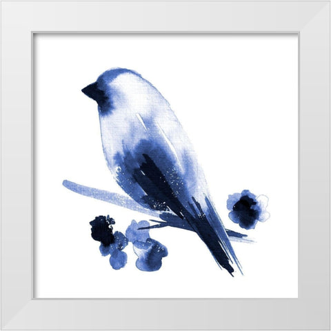 Watercolor Chickadee I White Modern Wood Framed Art Print by Northern Lights