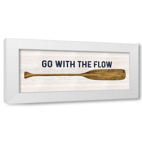 Less Talk More Fishing panel II-Flow White Modern Wood Framed Art Print by Reed, Tara