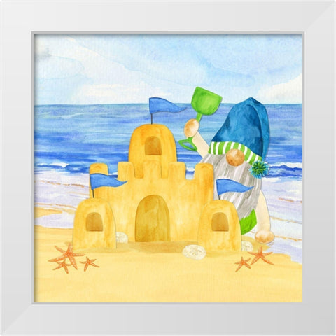 Gnomes of Summer II White Modern Wood Framed Art Print by Reed, Tara