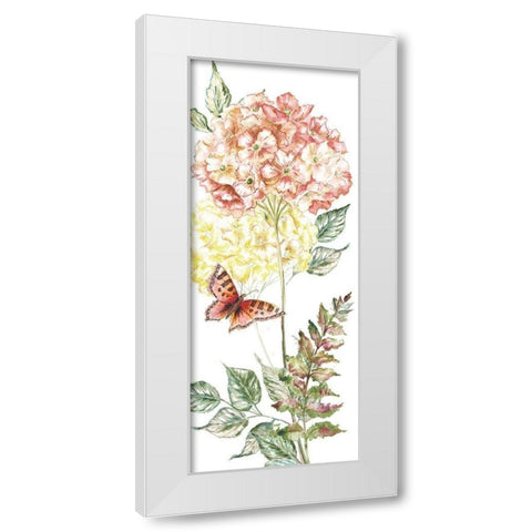 Wildflower Stem panel IV White Modern Wood Framed Art Print by Tre Sorelle Studios