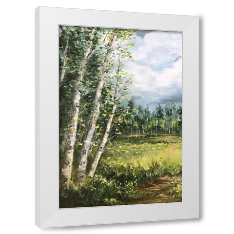 Colorado Meadow panel I White Modern Wood Framed Art Print by Tre Sorelle Studios