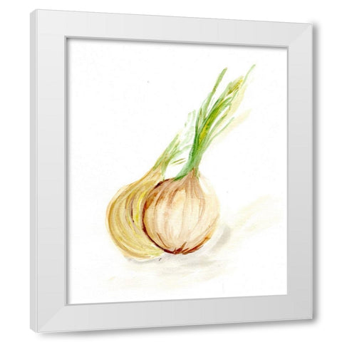 Veggie Sketch plain  X-Onion White Modern Wood Framed Art Print by Chapman, Marcy