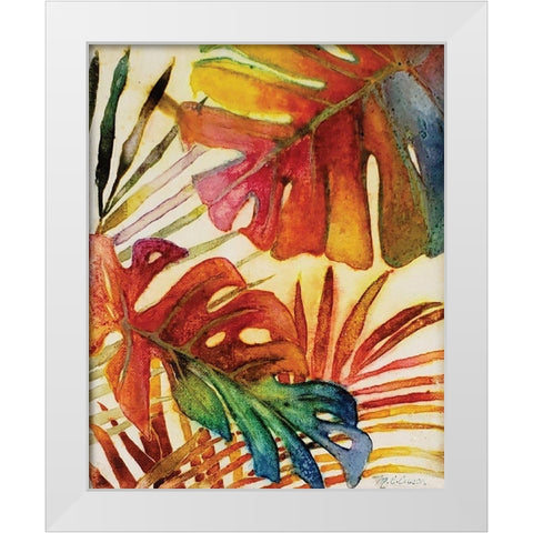 Tropic Botanicals I White Modern Wood Framed Art Print by Cusson, Marie Elaine