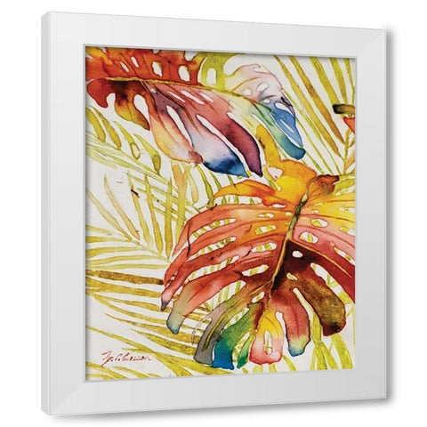 Tropic Botanicals II White Modern Wood Framed Art Print by Cusson, Marie Elaine