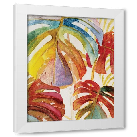 Tropic Botanicals III White Modern Wood Framed Art Print by Cusson, Marie Elaine