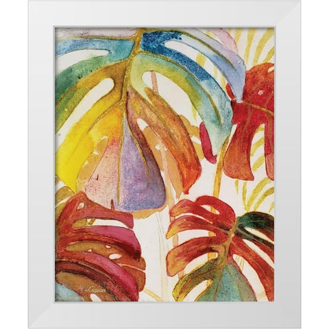 Tropic Botanicals III White Modern Wood Framed Art Print by Cusson, Marie Elaine