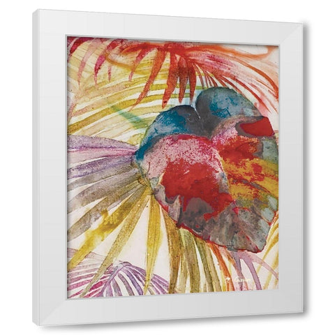 Tropic Botanicals V White Modern Wood Framed Art Print by Cusson, Marie Elaine