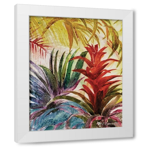 Tropic Botanicals VI White Modern Wood Framed Art Print by Cusson, Marie Elaine