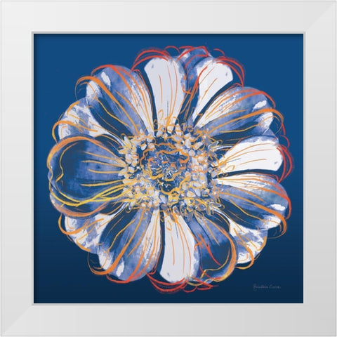 Flower Pop Pastel I White Modern Wood Framed Art Print by Cusson, Marie Elaine