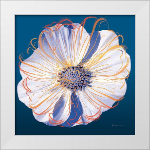 Flower Pop Pastel II White Modern Wood Framed Art Print by Cusson, Marie Elaine
