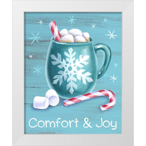 Peppermint Cocoa III-Comfort and Joy White Modern Wood Framed Art Print by Wilson, Kelsey