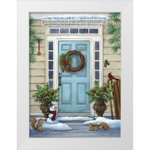 Cheery Threshold II White Modern Wood Framed Art Print by Wilson, Kelsey