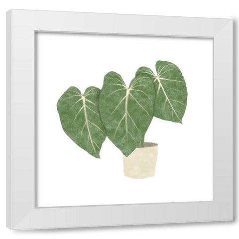 Philodendron Gloriosum IV White Modern Wood Framed Art Print by Bannarot