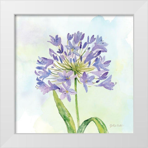 Wildflower Single II White Modern Wood Framed Art Print by Coulter, Cynthia