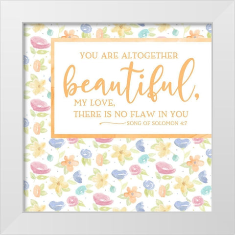 Girl Inspiration I-Beautiful White Modern Wood Framed Art Print by Reed, Tara