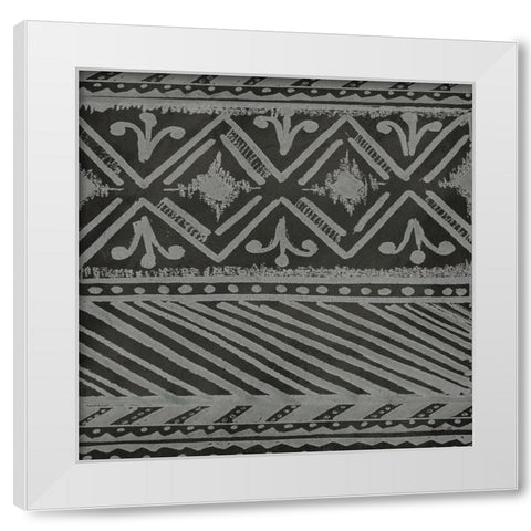 Boho Tribal Cloth II black White Modern Wood Framed Art Print by Tre Sorelle Studios