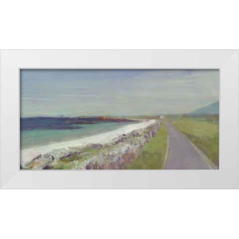 Scottish  Road White Modern Wood Framed Art Print by Bay, Noah