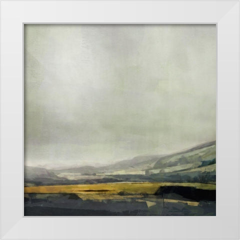 Lit  Landscape White Modern Wood Framed Art Print by Bay, Noah