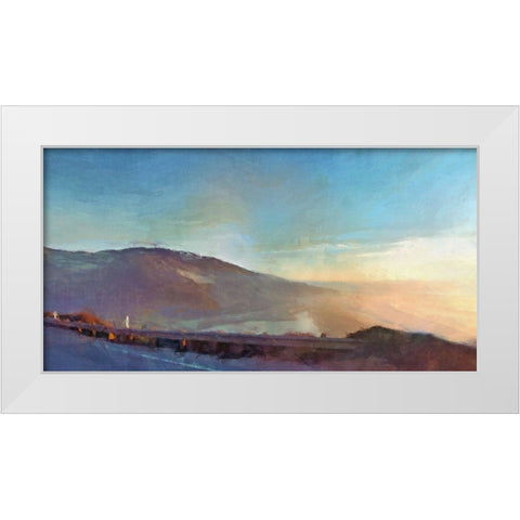 Sublime  Coast White Modern Wood Framed Art Print by Bay, Noah