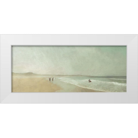Towards  the Headland White Modern Wood Framed Art Print by Bay, Noah