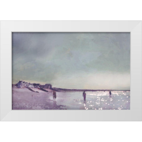 Whitstable  Sun White Modern Wood Framed Art Print by Bay, Noah
