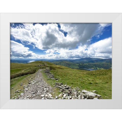 Rocky  Road White Modern Wood Framed Art Print by Bay, Noah